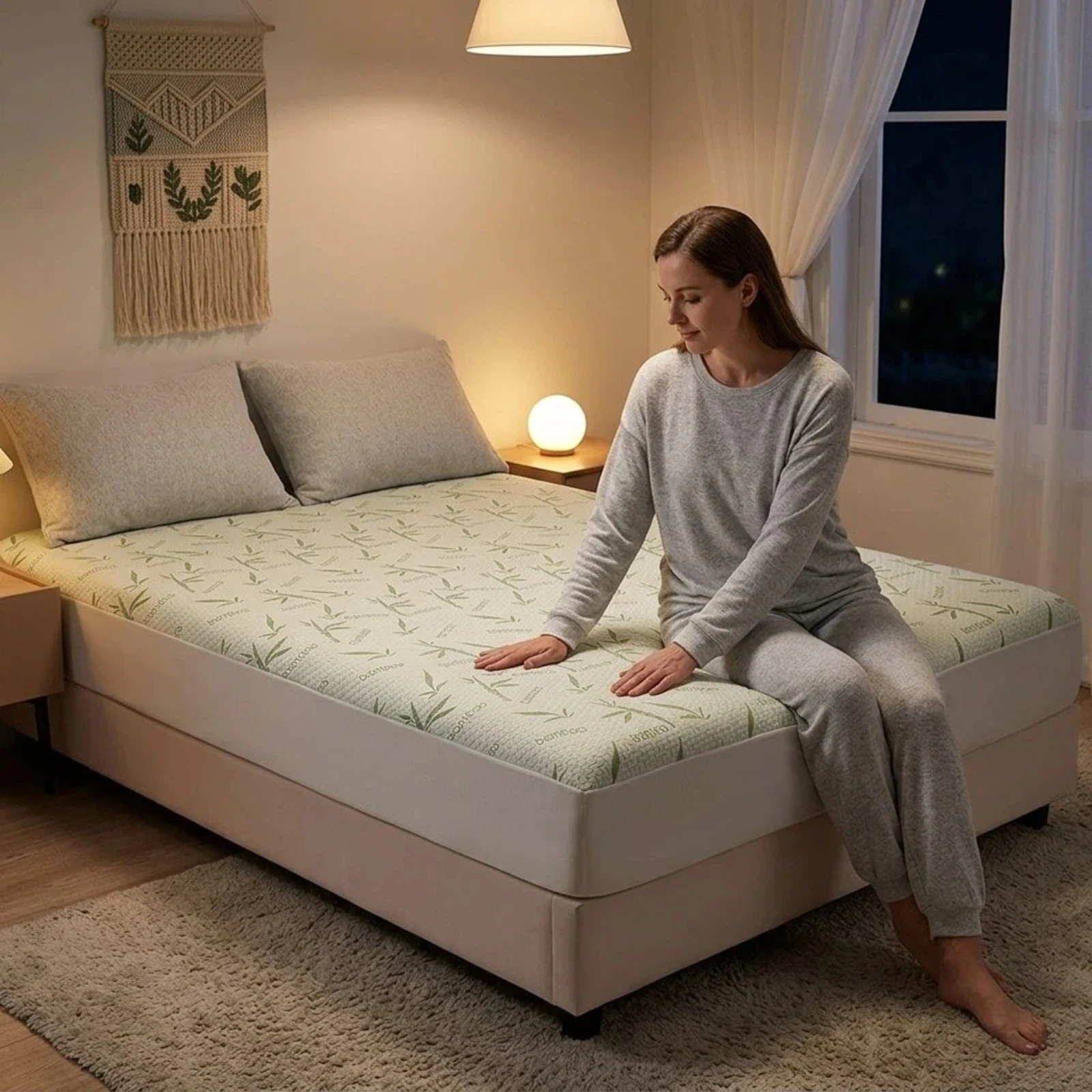 High Quality Bamboo Fitted Sheet  Soft Deep Pocket 8 13