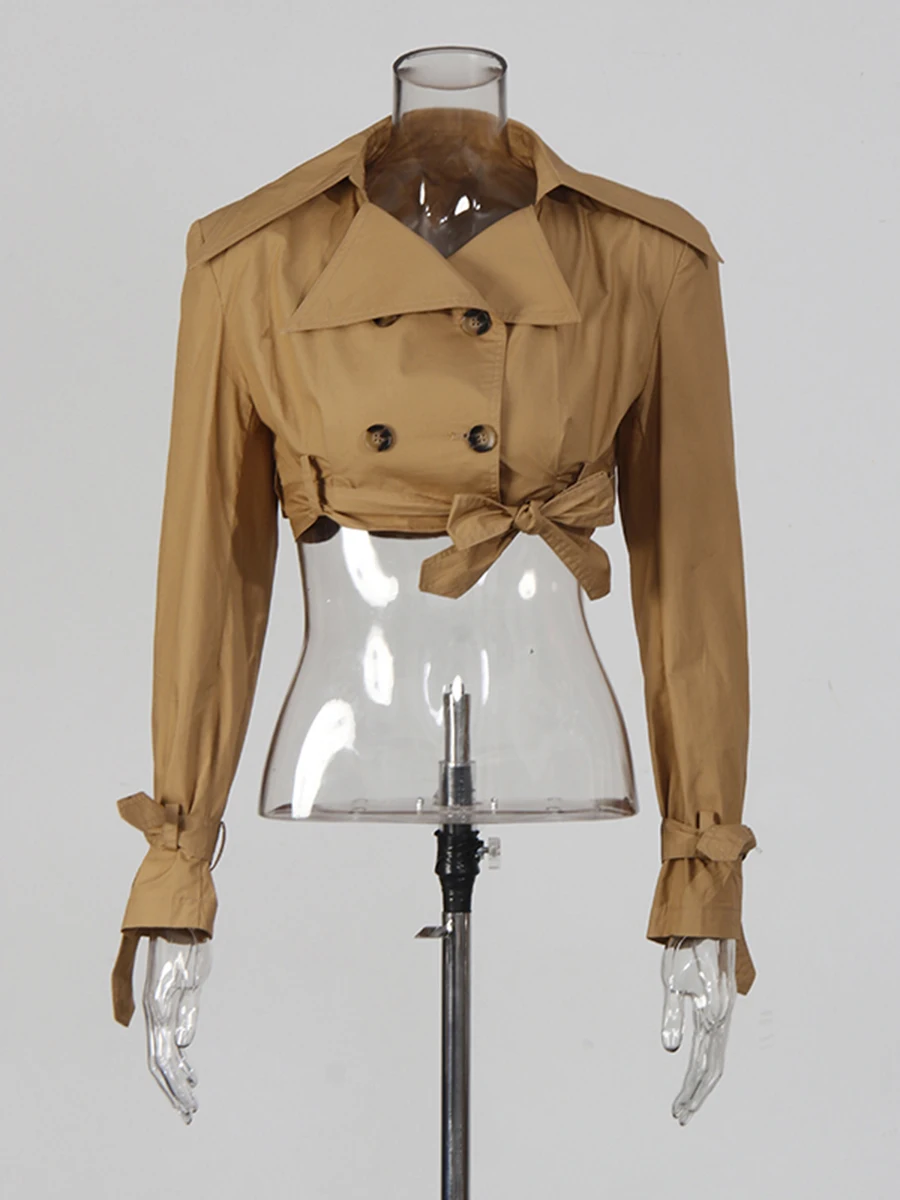 CHICEVER kaki épissé à lacets deux pièces ensemble femme revers à manches longues chemise Vintage littéraire femmes jupe ensembles automne mode