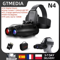 GTMEDIA N4 Night Vision Binoculars 5X Digital Zoom Tactical Helmet Head Mount Goggle Hunting Telescope 4K IR Outdoor Binoculars