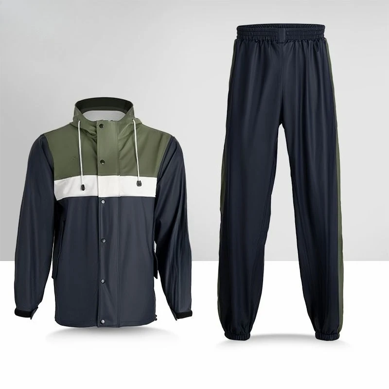 Raincoat rain pants set split motorcycle long full body cycling rain cape rainstorm waterproof