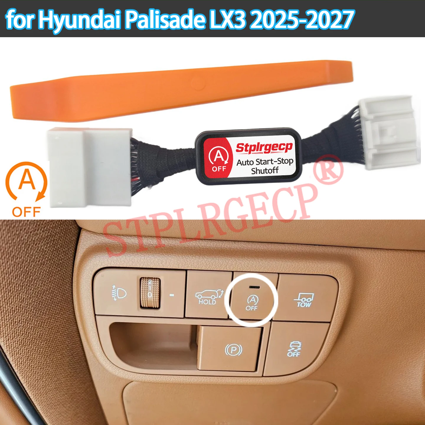 Auto Start Stop Engine System Off Eliminator Stop Start Canceller Plug Cable Memory Mode for Hyundai Palisade LX3 2025 2026 2027