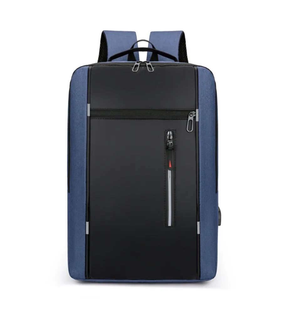Backpack simple usb charging business computer bag male multi-functional student large-capacity schoolbag