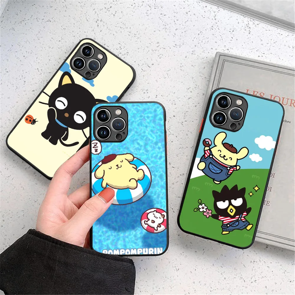 Funda de silicona SK-51 para Huawei, pomppurin chococat, Y7, Y7A, Y8P, Y8S, Y9, Y9A, Mate 20, P20, P30, P40 Lite Pro