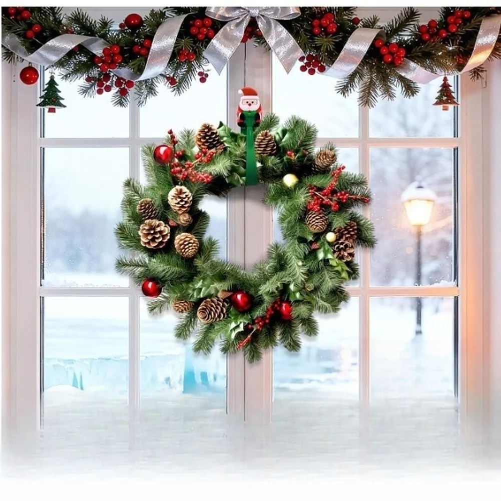 Christmas Silicone Self-Adhesive Hanging Holder Punch Free Wall Mount For Garland Swag Fabric Drape Stocking Home Decoration