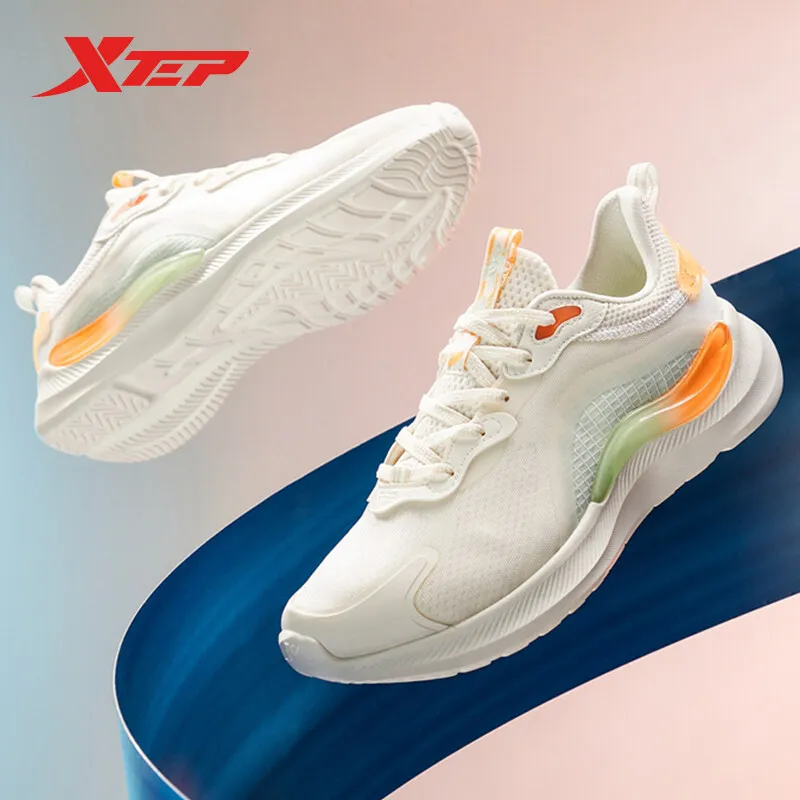 Xtep Running Shoes Women Breathable Fashion Versatile Women\'s Sports Shoes Elasticity Sole Non-Slip Female Sneakers 878118110043