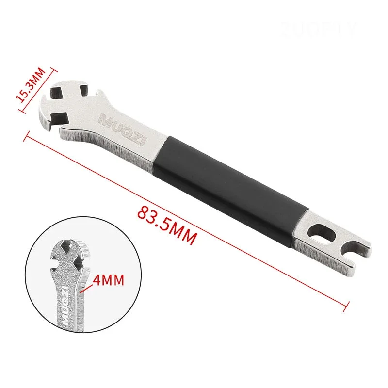 Mountain Bike Spoke Wrench Stainless Steel Bicycle Circles Adjust The Correction Adjuster Spoke Cap Tool Cycling Bike Multitool