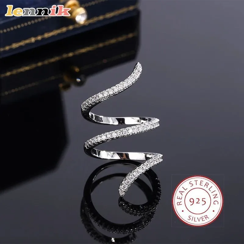 

Кольцо из серебра 925 пробы, инкрустированное цирконом, минималистичный и элегантный дизайн, новинка 2025 года, повседневные универсальные легкие роскошные изысканные ювелирные изделия