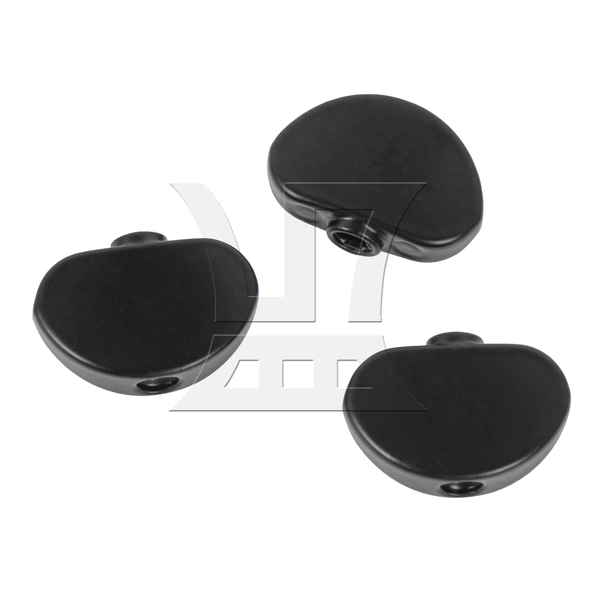 

Yibuy 24 шт., универсальный гитарный тюнер из черного металлического сплава, полукруглые кнопки, замена