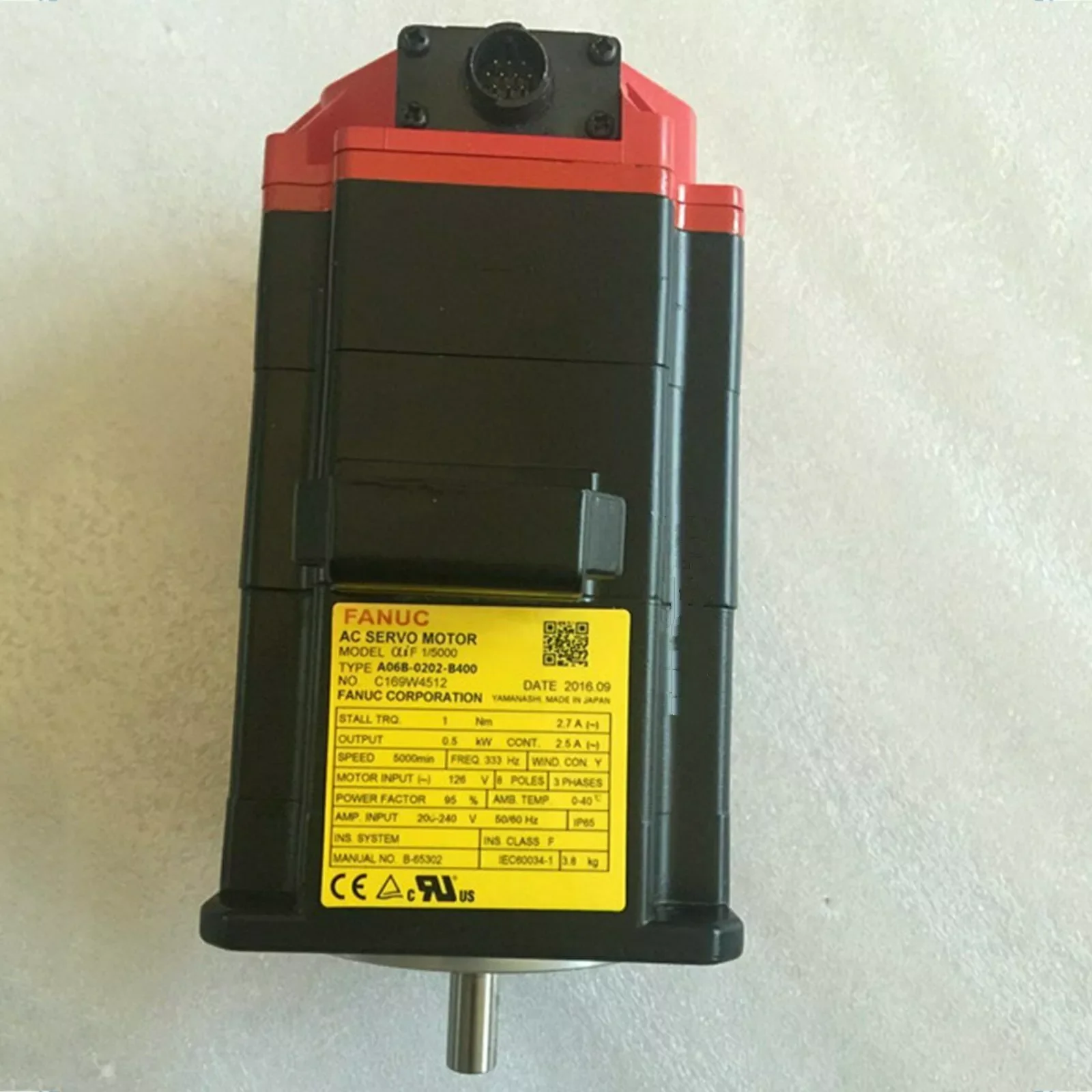 

A06B-0202-B400 New Fanuc AC Servo Motor 12 Months Warranty A06B0202B400