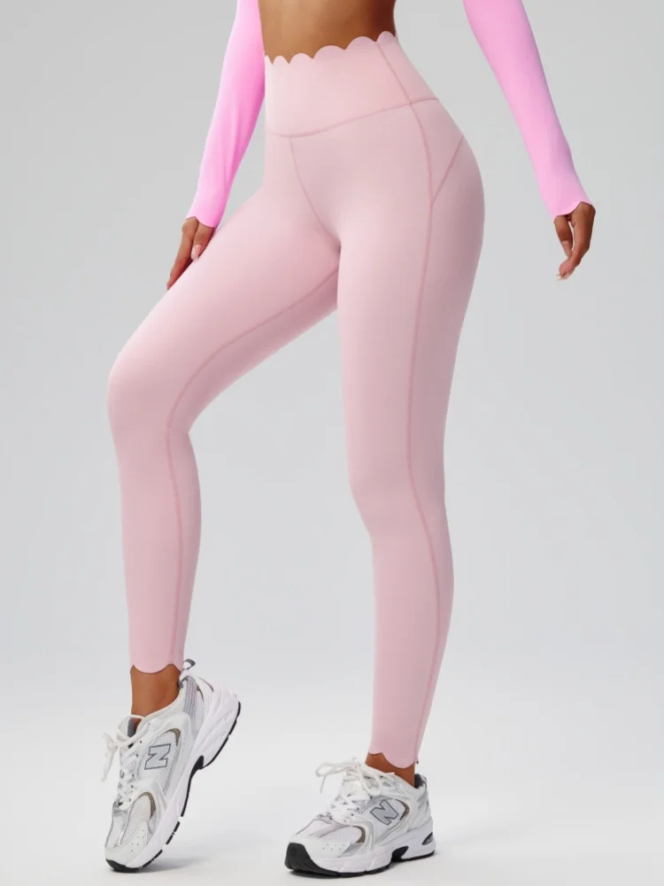 High Waist Sports Leggings Women Solid Color Stretchy Soft Yoga Pants Close Fit Breathable Gym Tights Female Running Sportswear