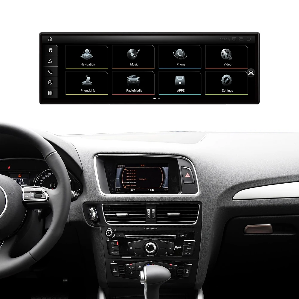 Q5 14.9 Inch Android Car Screen GPS Navigation Carplay Android Auto Audio Stereo For Audi Car DVD Player 2009 - 2018