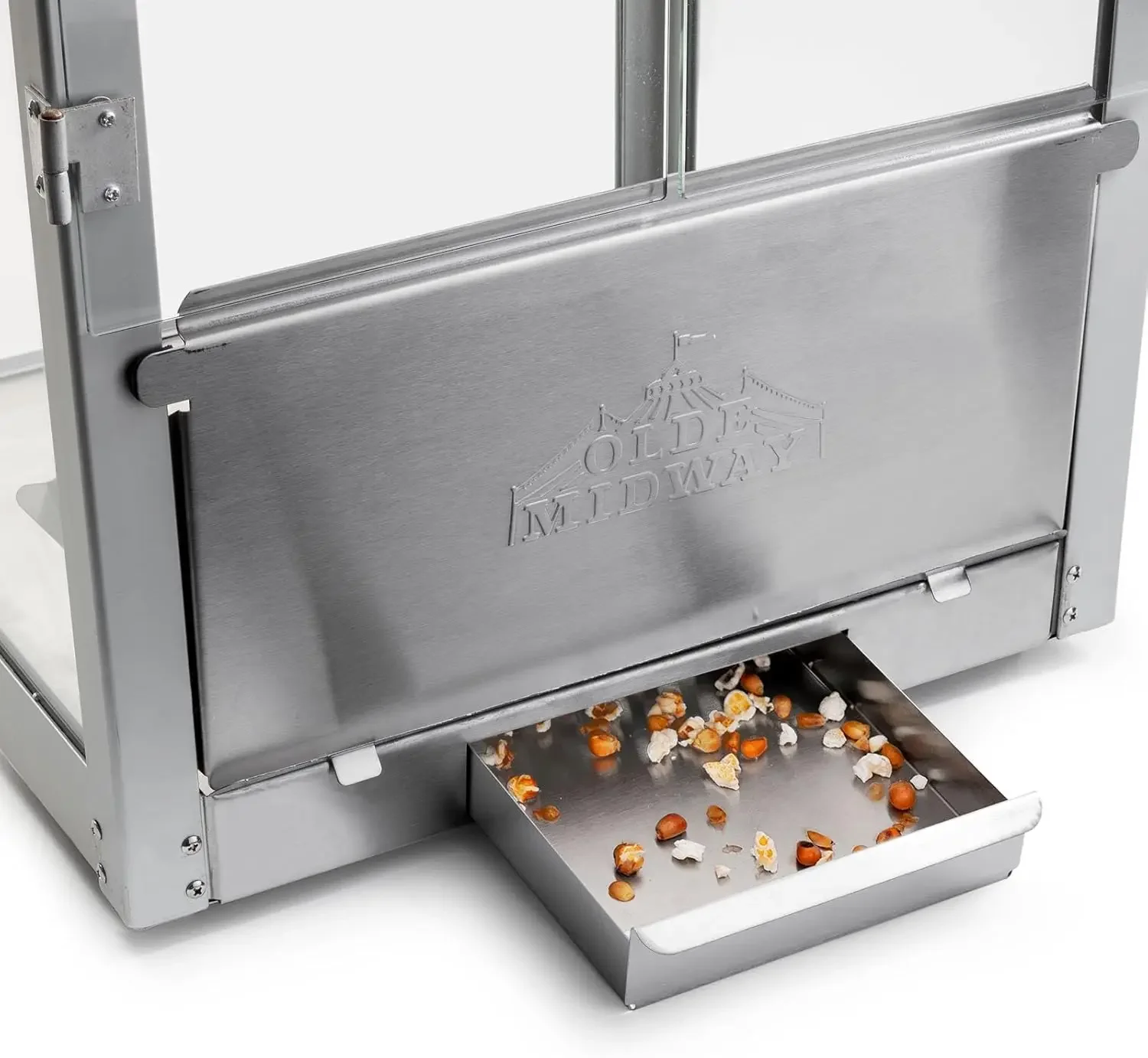 Máquina para hacer palomitas de maíz comercial Midway Popper con tetera grande de 12 onzas - Rojo