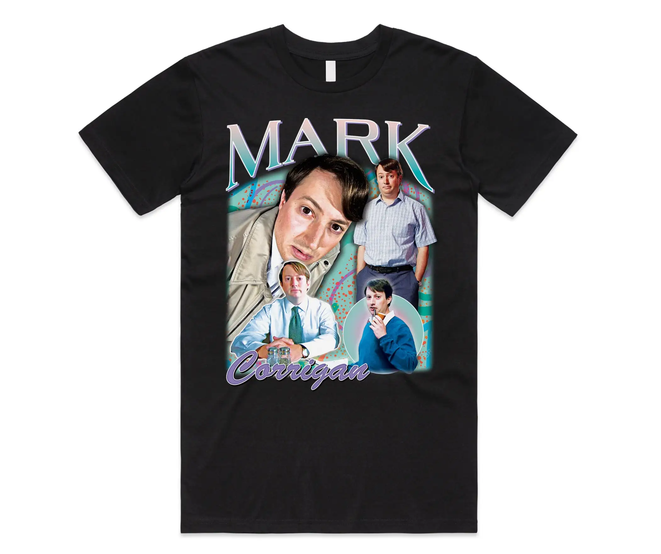 Mark Corrigan Homage T shirt Top Funny British TV Show Super Hand