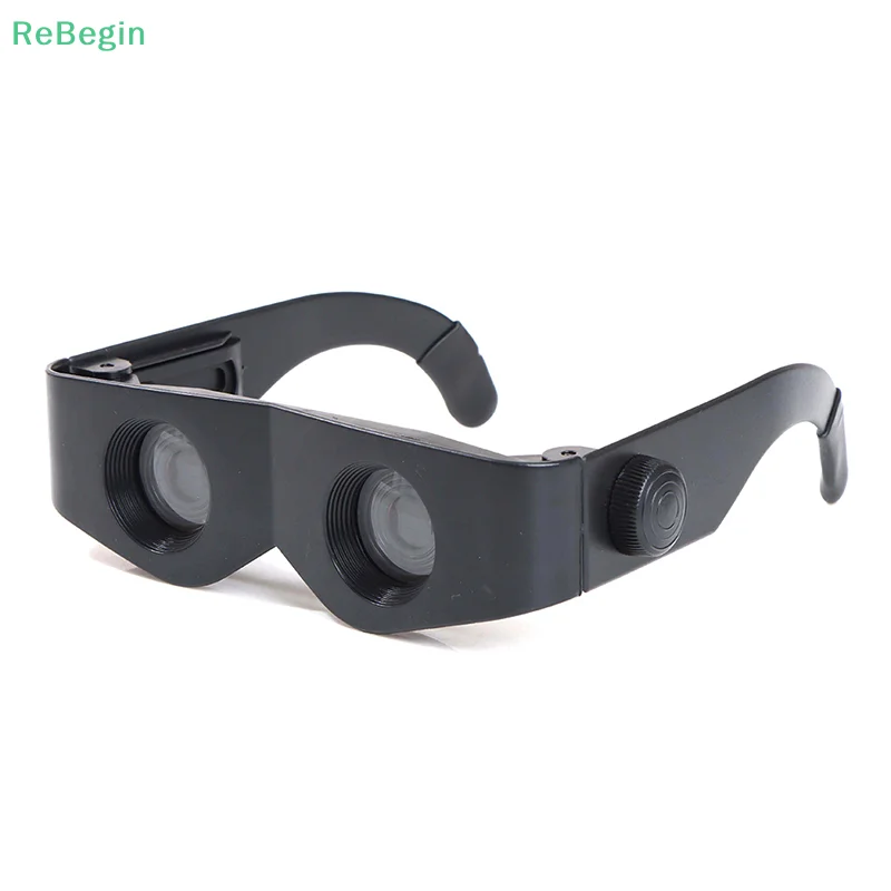 1PC Black Portable Glasses Style Telescope Magnifier Binoculars For Fishing Hiking Concert Main Body15*4.5*3.5cm