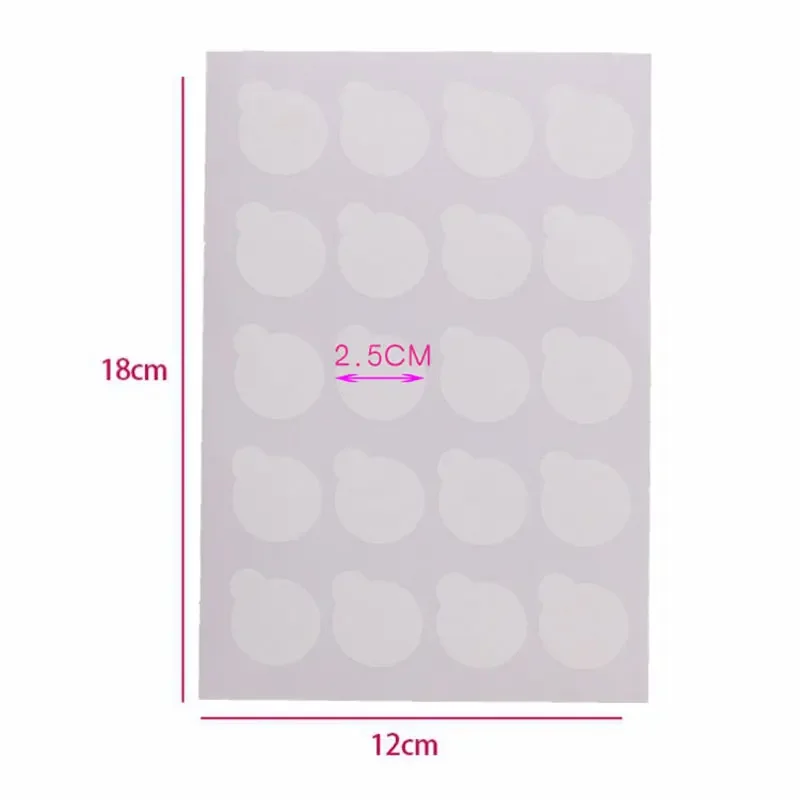 100 unidades/pacote suporte de cola palete adesivo de papel descartável cílios jade pedra almofadas extensão dos cílios ferramentas de maquiagem