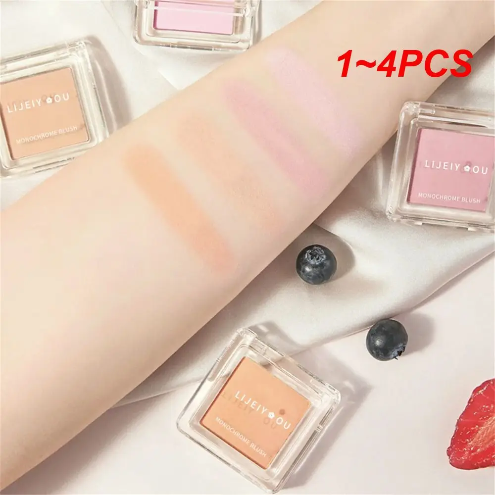 1~4PCS Blush Exquisite Very Smudged Matte Blush Soft Three Color Blush Nature Improve Skin Tone Pigmented Blush