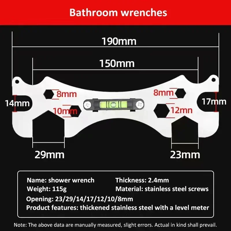 Outil Spécial avec Niveau d\'Installation de Douche, Règle de Télémétrie Multifonctionnelle, Outil de Mesure de Distance Spblown