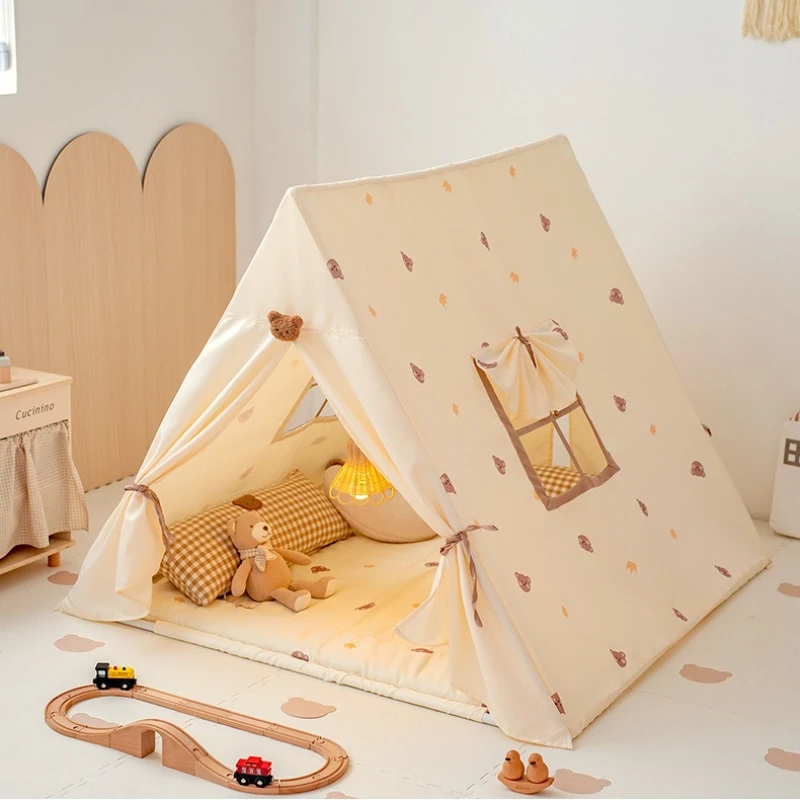 Indoor Kinder Spielzeug Zelte Atmungsaktive Fenster Spiele Spielen Sicheres Kind Kleines Haus Schlafen Spielzeug Zelt Mädchen Prinzessin Tuch Häuser