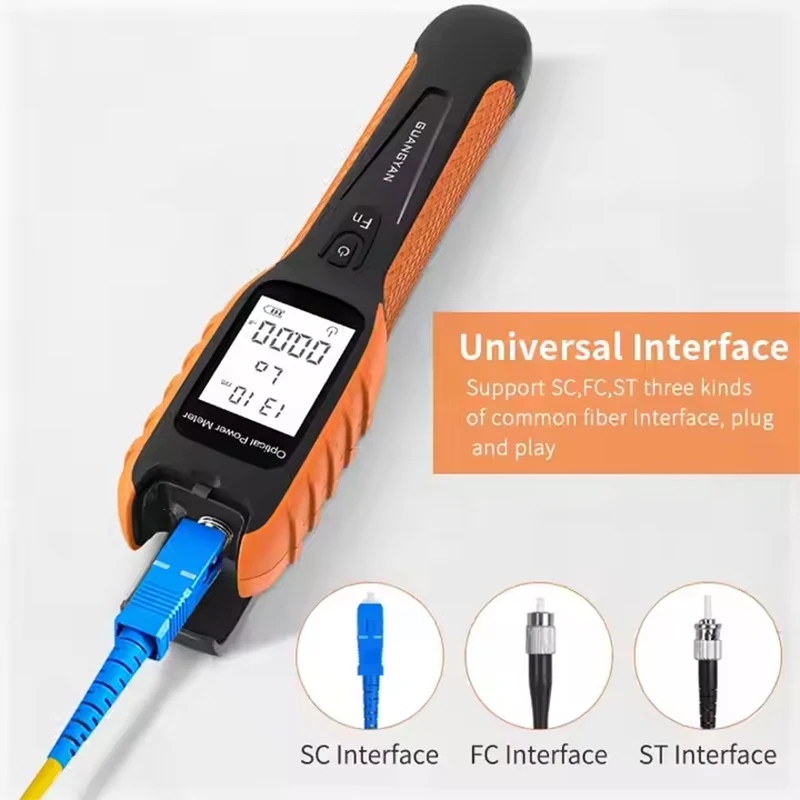 New Optical Power Meter Optical Fiber Tester Charging 5G Special Optical Power Meter Built-in Battery Optical Power Meter