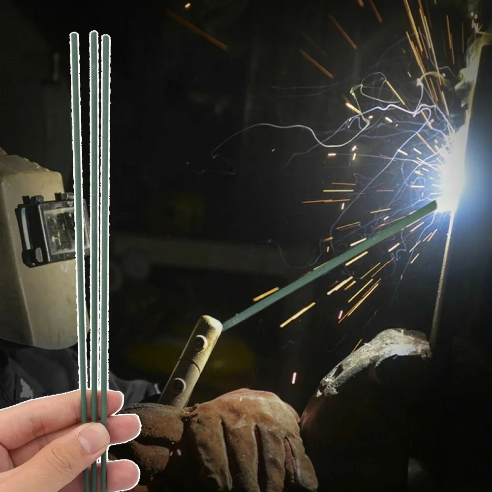300mm 2mm Green Electrode Welding Rods Carbon Steel Easy Weld Smooth Arc AC DC for DIY Project Thin Metal Steel Plate Repair