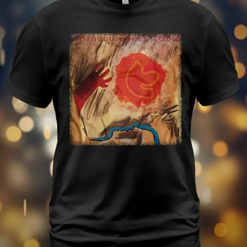 Cotton T Shirt Gold The Best of Spandau Ballet Album John Keeble Gary Kemp