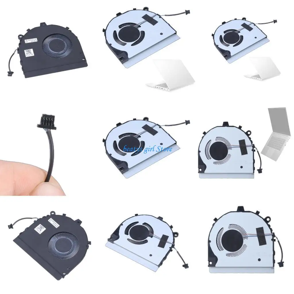 

C7AB Replacement Laptops Cooling Fan DC5V 4wire Radiators for 13 7386