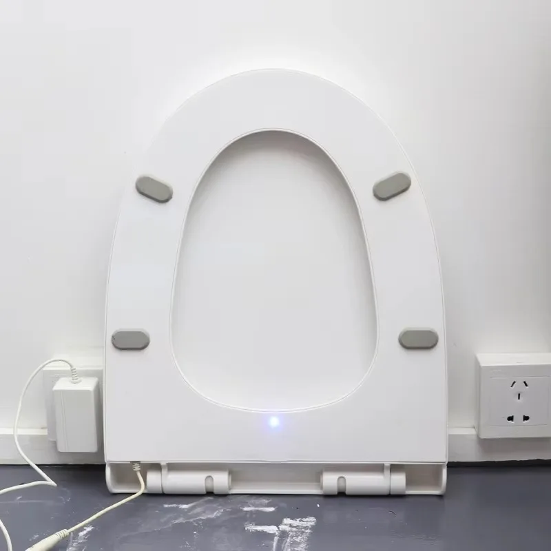 2025 New Design Dayao Electronic Heated Bidet Elongated Toilet Seat Easy Installation Soft Close Plastic White Seat Cover 2-Year