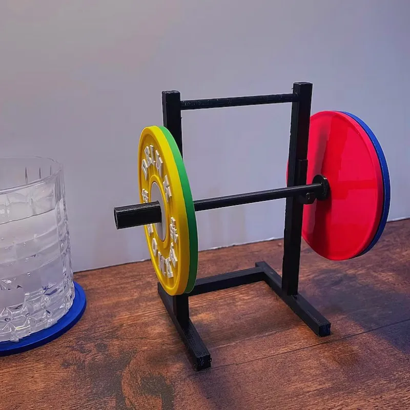 Non-slip Silicone Weight Plate Coaster, Soft Rubber, Barbell Stand, Weight Lifting Disk Coaster, PVC