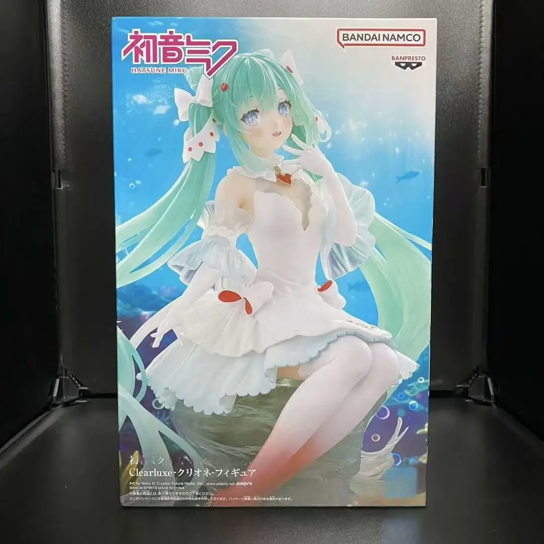 Figurine d'action Banpresto Hatsune Miku Anime Miku Evolve Clearluxe avec base, modèle PVC Figuarts, décoration
