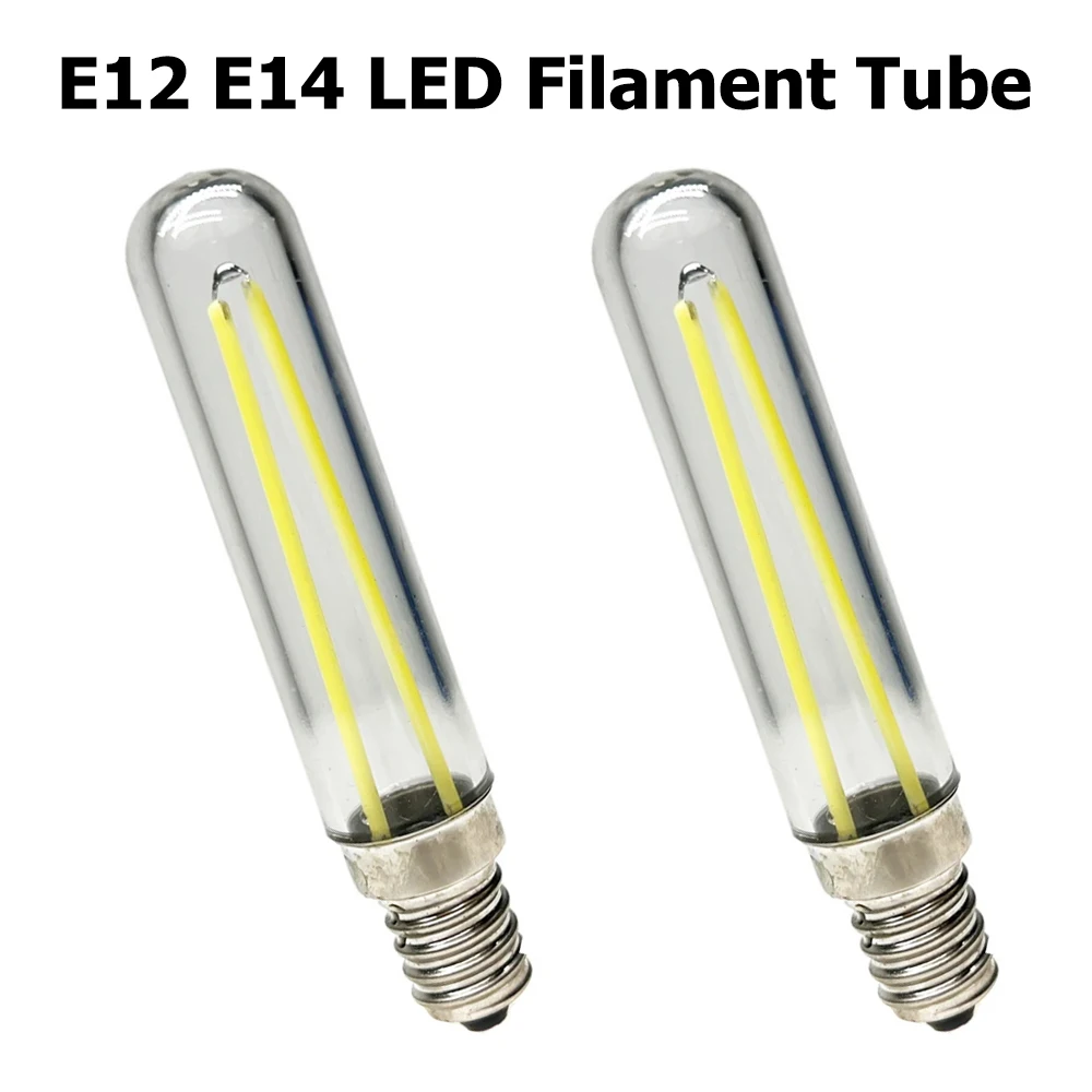 Pop T18 LED Filament Lamp E12 E14 3W Light Bulb Warm/Cool White 3000-6000K LED Tube Replace 9W Incandescent Bulb For Home 110V 2