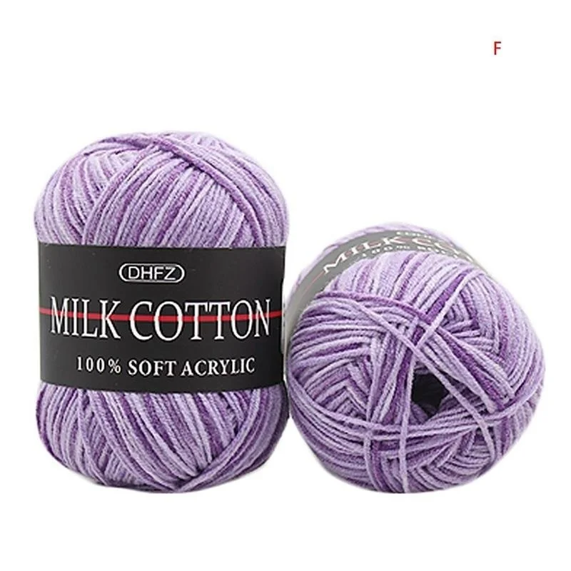 Mixed Colour 50g Knitting Yarn Knitting Tool Cotton Yarn Crochet Milk Soft Baby Cotton Wool Yarn