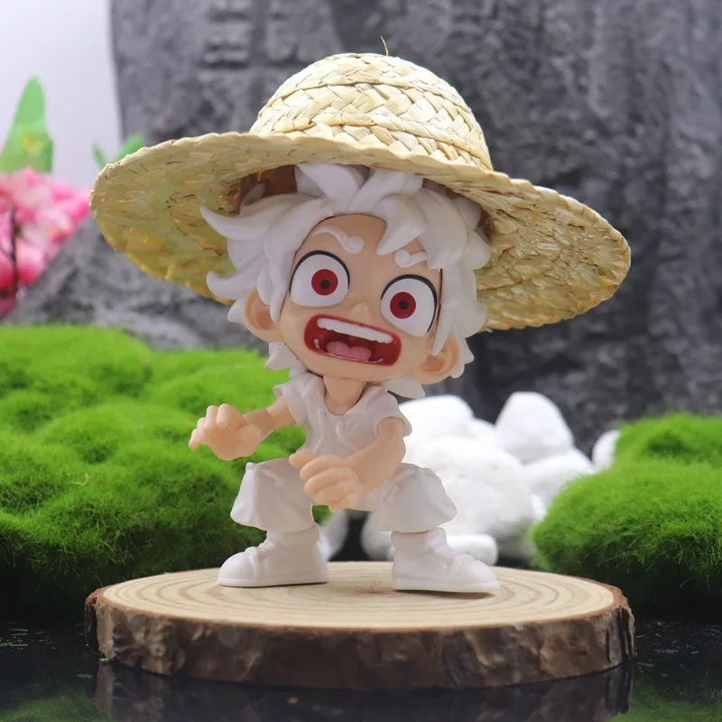

One Piece Bandai Fashionable GK Nika Luffy Surprised 14cm Q Version Car Figure Ornament Model Statue Desktop