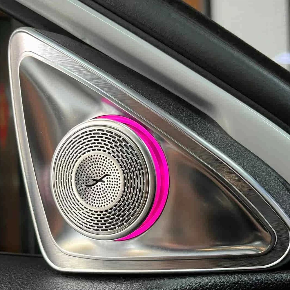 For 19-21 Mercedes Benz A-Class copilot Luminous Air Outlet Illuminated eyeglass case decorative strip  4D rotary