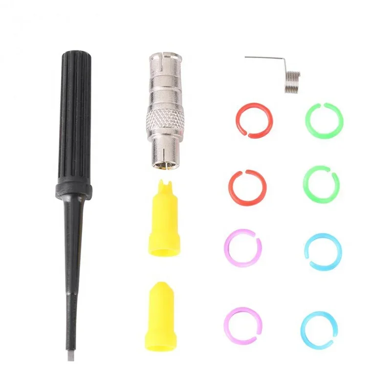 P6500 500MHz Oscilloscope Probe 10X High Accuracy Oscilloscope Passive Probe Clip Tip Locating Sleeve Adjust Tools Probe Kit