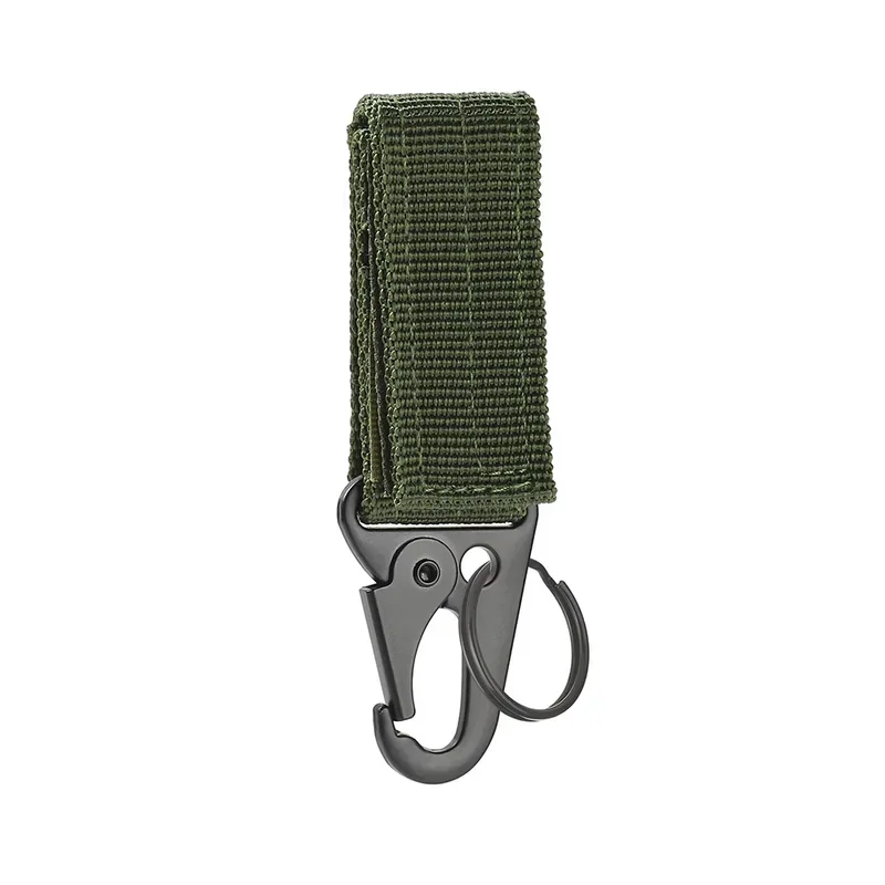 Carabiner kekuatan tinggi nilon kunci kait MOLLE gesper anyaman sabuk sistem gantung gesper gantung berkemah mendaki Aksesori