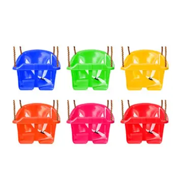 Rope swing seat with rope and mounting rings kids baby children infant plastic swing outdoor indoor swings set accessories