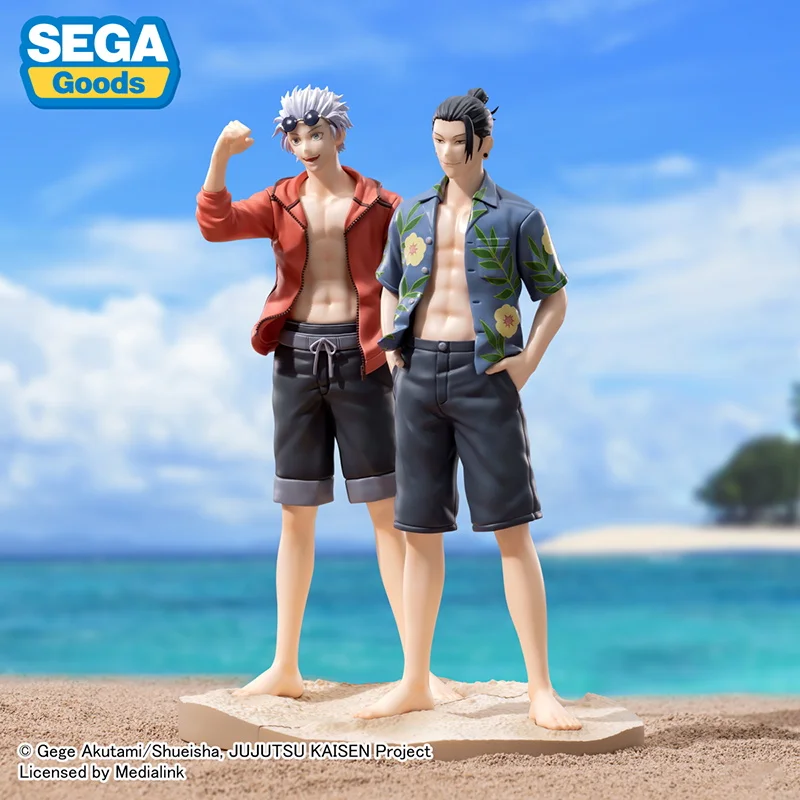 In Stock SEGA Luminasta Jujutsu Kaisen Satoru Gojo Geto Suguru Summer Wear Ver. PVC Anime Action Figures Model Collection Toy