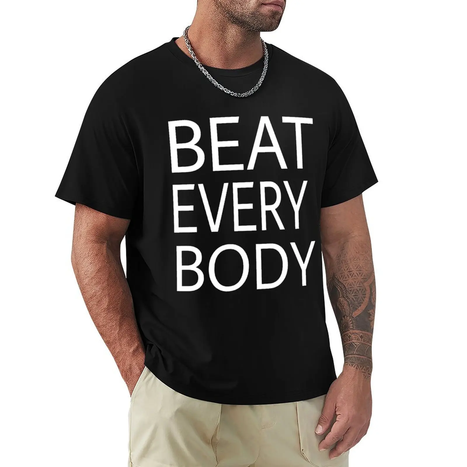 Beat every body -alex Morgan T-Shirt Fashion Casual Short Sleeve Top