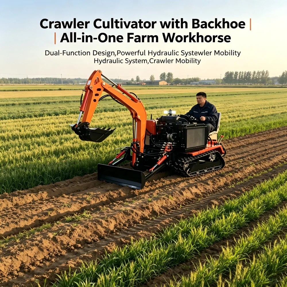 

Orchard-Specific Mini Tiller: Narrow Body for Flexible Movement, No Pressure in Cultivating Between Fruit Tree Rows