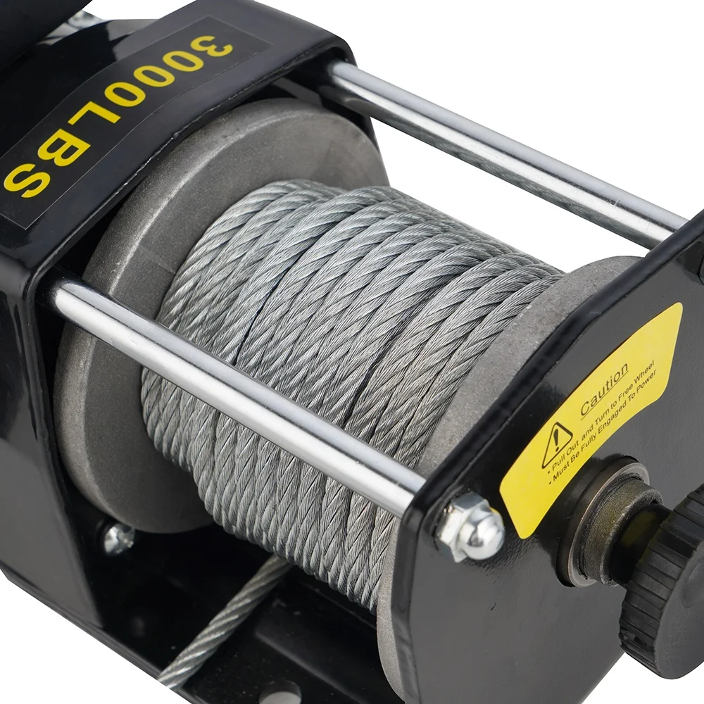 자동차용 무선 리모컨이 있는 소형 전기 윈치 (3000lbs 용량)