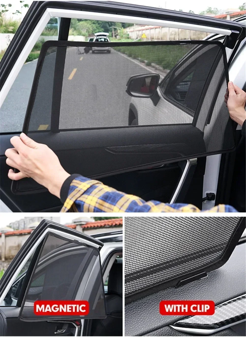 Custom Magnetic Car Window Sunshade For Mazda 3 BP Hatchback 2019-2023 4th Gen Curtain Mesh Front Windshield Frame Curtain