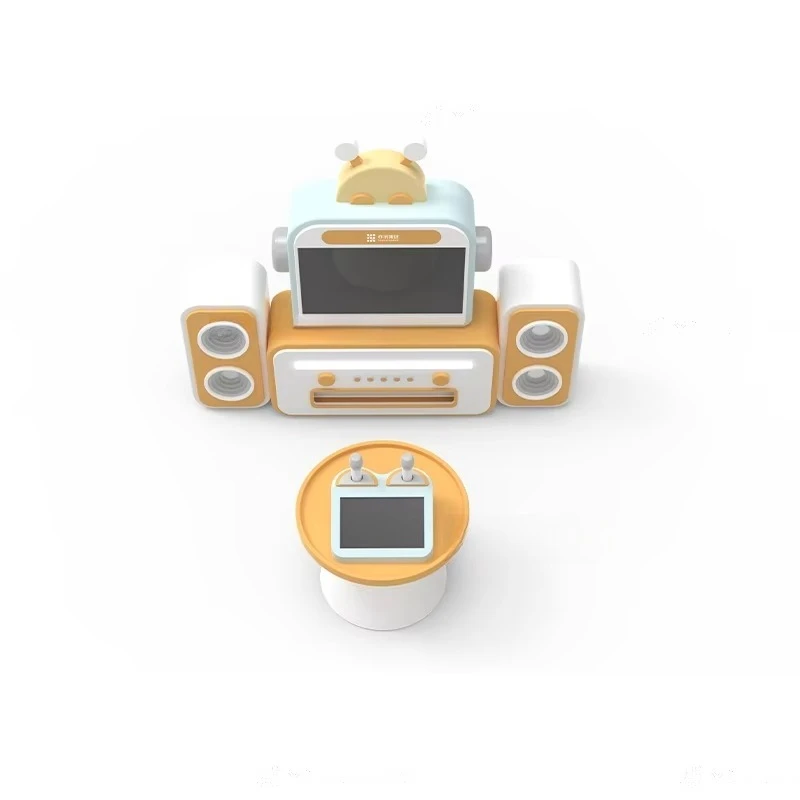 어린이 놀이 장비 노래방 세트 컨트롤 데스크 소파 테이블 장식용 스피커 인터랙티브 놀이 장비