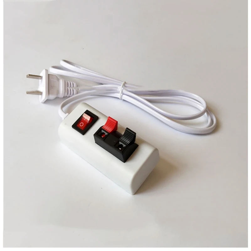 1PCS 1.5meter Long With Switch 220V LED Lighting Accessories Two/Four-bit Test Clip Power Box Clip Seat Quick Test Box