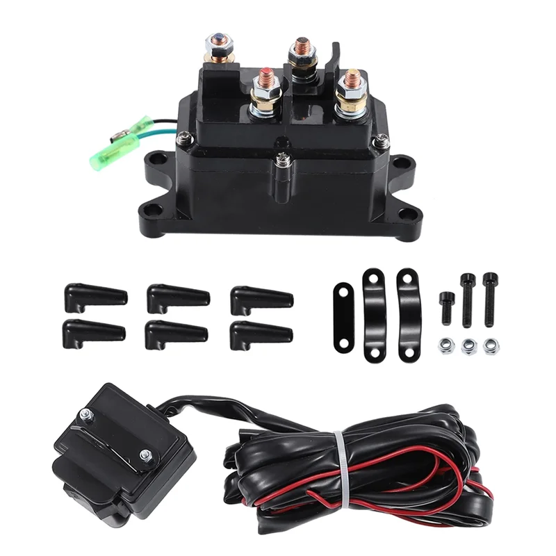 

Winch Solenoid Relay Contactor Rocker Kit Winch Solenoid Relay Contactor & Winch Rocker Thumb Switch Combo ATV Accessories