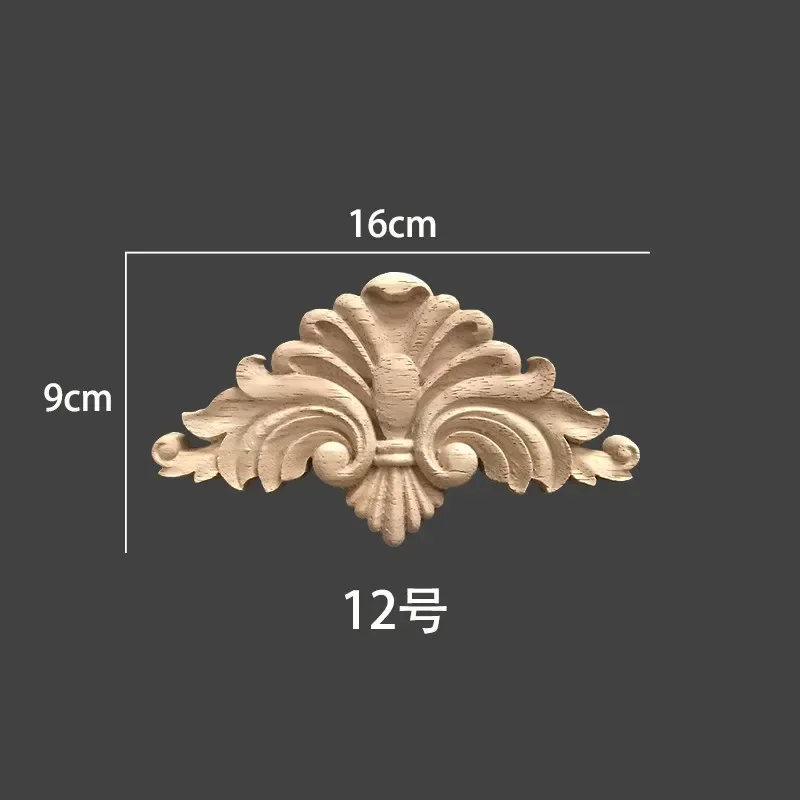 Aplique Decorativo Tallado En Madera De Roble – Marco De Esquina 13x7 Cm Para Puertas, Paredes O Muebles