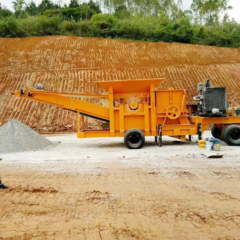 Hot Product Mobile Crusher Machine New Products Cone Breaking Mobile Crushing Station Mobile Aggregate Stone Crushing Plant