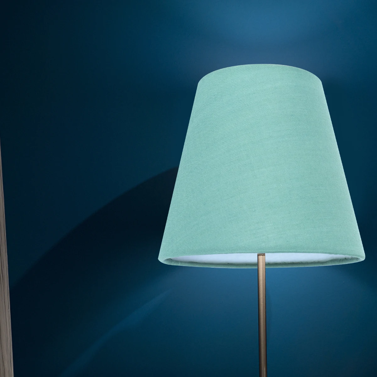 

1pc Cloth Lamp Shades For Bedroom Living Room Dust Protection Linen Lamp Cover Warm Lighting Household Lampshade (Dark Green