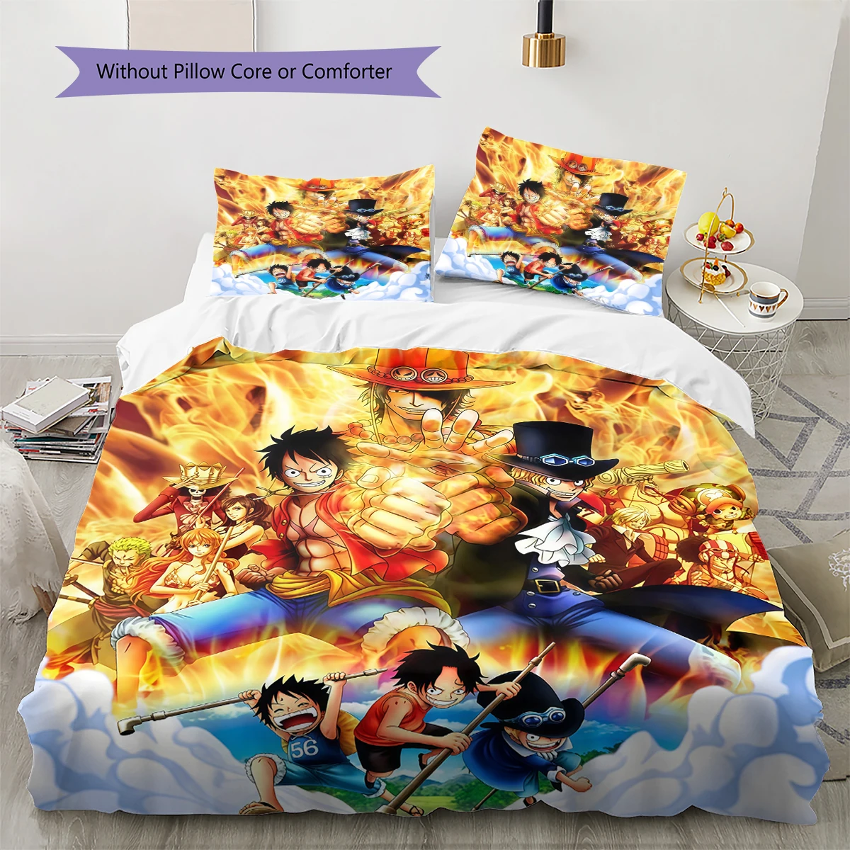ONE PIECE Monkey D. Luffy Duvet Cover Soft Comfortable, Children Bedding Gift, Various Sizes Available -HE78