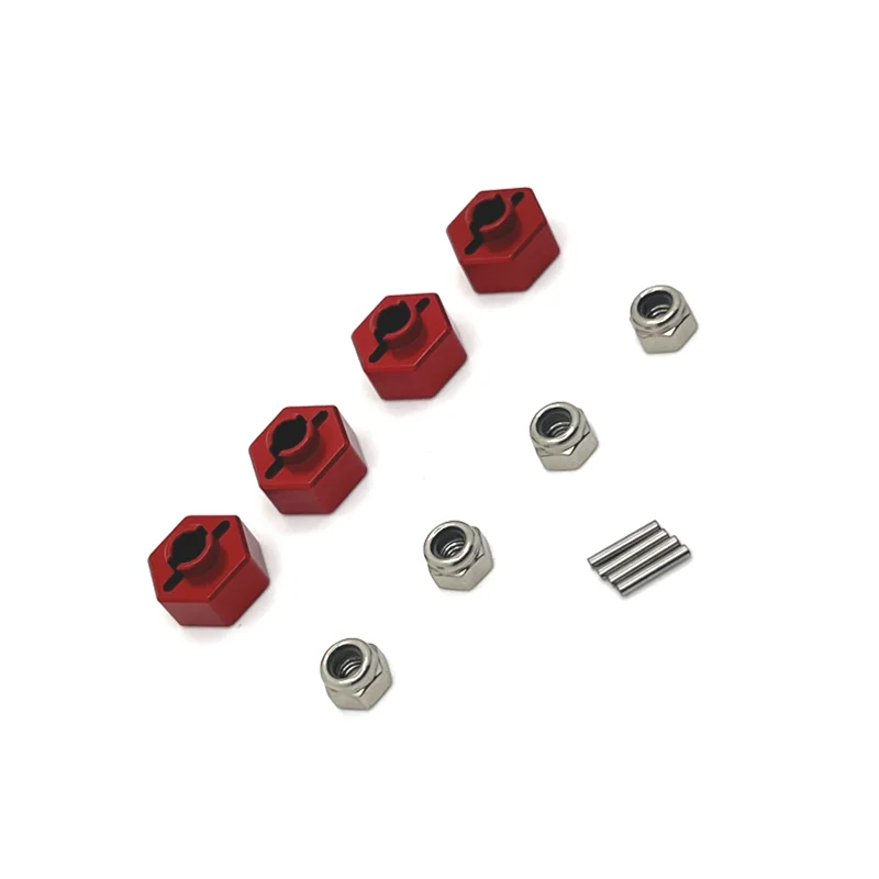 RC Auto Teile Metall Upgrade Ersatz 12mm Stecker Anti Lösen Mutter Fit Für MN 1/12 MN168 Fernbedienung Auto zubehör