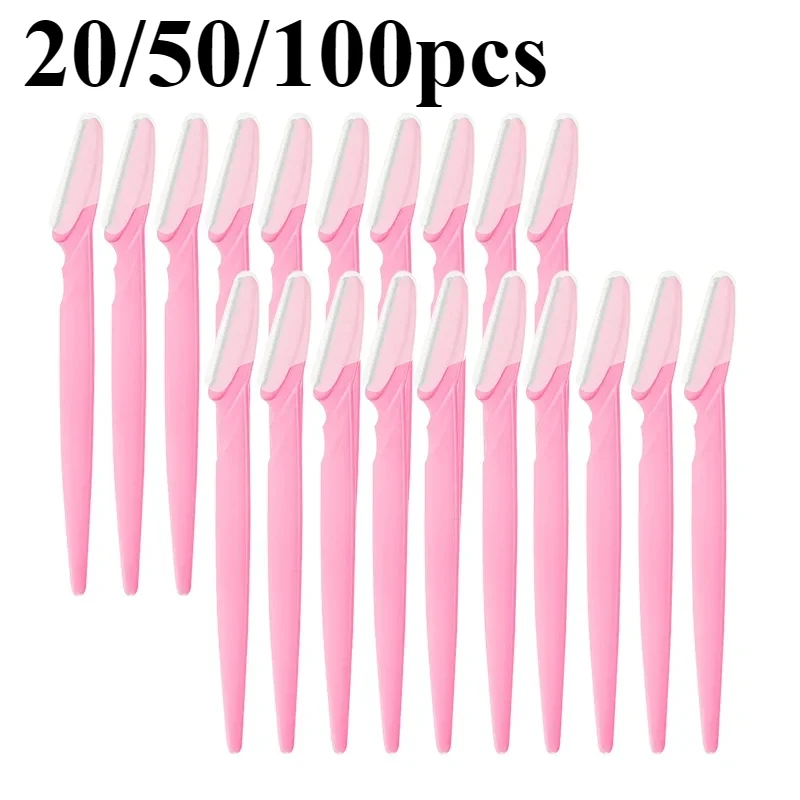 Wholesale Eyebrow Trimmer Blade Shaver Portable Face Razor Eye Brow Epilation Hair Removal Cutters Safety Razor Makeup Tools
